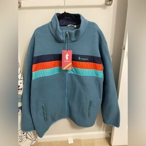 NWT Men’s Cotopaxi Blue Fleece Jacket in size USM3XL